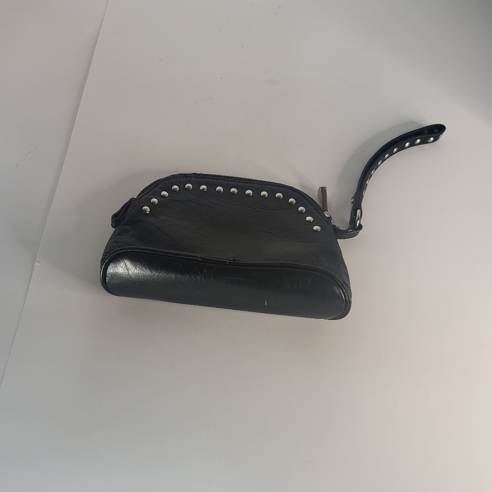 Wcm leather wristlet purse